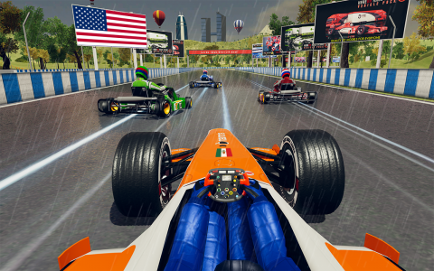 اسکرین شات برنامه Go Kart Racing Games 3D Stunt 2