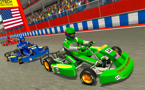 اسکرین شات برنامه Go Kart Racing Games 3D Stunt 1