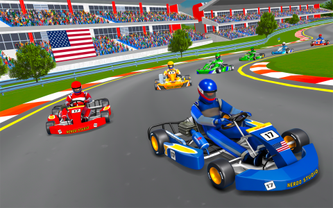 اسکرین شات 3 برنامه Go Kart Racing Games 3D Stunt