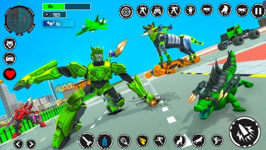 اسکرین شات 3 برنامه Mech Animal Robot: Wolf Robot