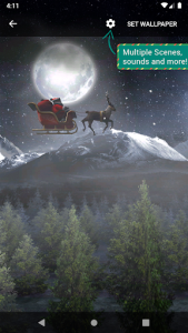 اسکرین شات برنامه Santa 3D Live Wallpaper 2