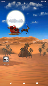 اسکرین شات برنامه Santa 3D Live Wallpaper 4