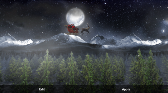 اسکرین شات برنامه Santa 3D Live Wallpaper 7
