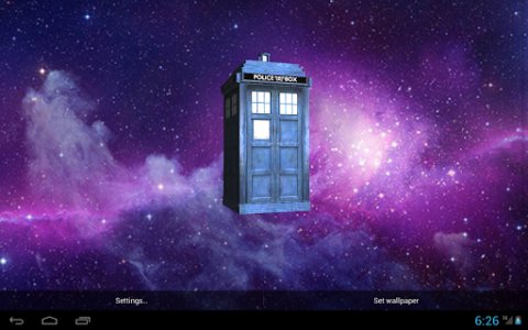 اسکرین شات برنامه TARDIS 3D Live Wallpaper 7