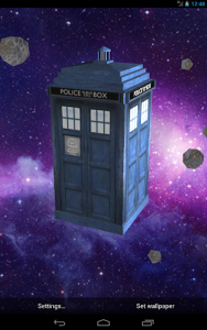 اسکرین شات برنامه TARDIS 3D Live Wallpaper 4