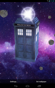 اسکرین شات برنامه TARDIS 3D Live Wallpaper 5