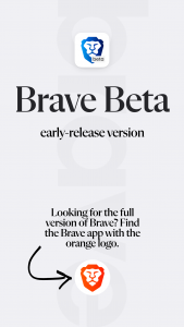 اسکرین شات برنامه Brave Beta 1