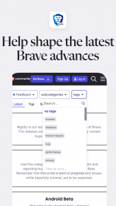 اسکرین شات برنامه Brave Beta 5