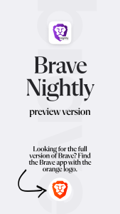 اسکرین شات 1 برنامه Brave Nightly