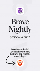 اسکرین شات برنامه Brave Nightly 1