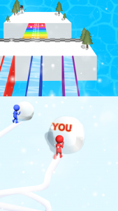 اسکرین شات بازی Snow Race: Snow Ball.IO 6