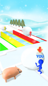 اسکرین شات بازی Snow Race: Snow Ball.IO 2