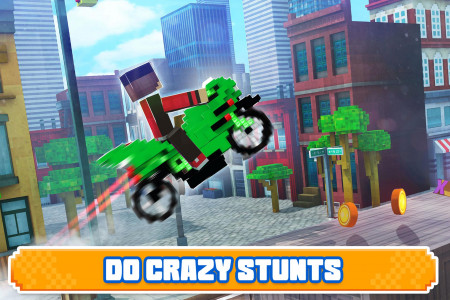 اسکرین شات بازی Blocky Superbikes Race Game 3