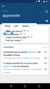اسکرین شات 2 برنامه French English Dictionary