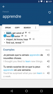 اسکرین شات برنامه French English Dictionary 2