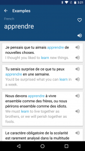 اسکرین شات 3 برنامه French English Dictionary