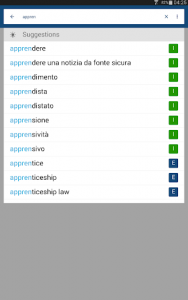 اسکرین شات برنامه Italian English Dictionary & Translator Free 8