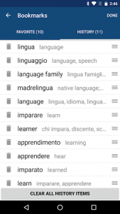 اسکرین شات برنامه Italian English Dictionary & Translator Free 5