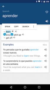 اسکرین شات برنامه Spanish English Dictionary & Translator Free 1