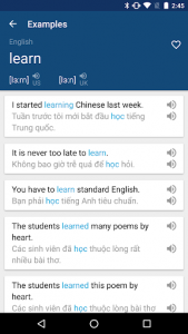 اسکرین شات برنامه Vietnamese English Dictionary & Translator Free 2
