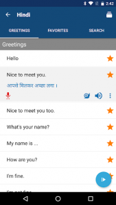 اسکرین شات برنامه Learn Hindi Phrases | Hindi Translator 2