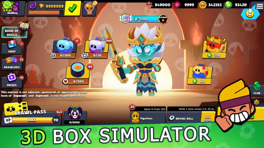 اسکرین شات 1 بازی Box Simulator for Brawl Stars