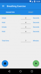 اسکرین شات 1 برنامه Breathing exercise