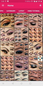 اسکرین شات برنامه Step By Step Eye Makeup 1