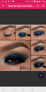 اسکرین شات برنامه Step By Step Eye Makeup 2