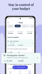 اسکرین شات 5 برنامه Bridebook - Wedding Planner