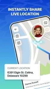 اسکرین شات 1 برنامه GPS Location Tracker For Phone