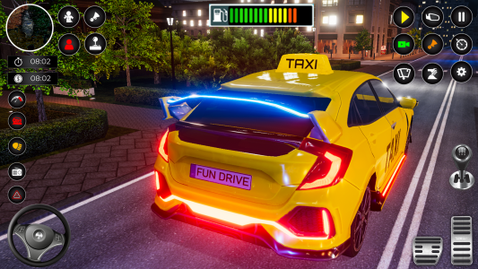 اسکرین شات بازی Crazy Car Driving: Taxi Games 2