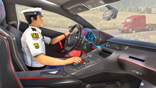 اسکرین شات 1 بازی Crazy Car Driving: Taxi Games