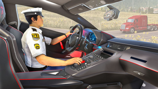 اسکرین شات بازی Crazy Car Driving: Taxi Games 1
