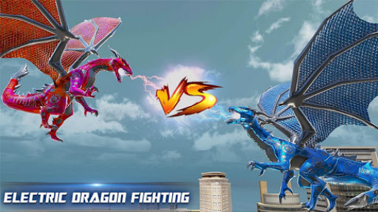 اسکرین شات بازی Flying Dragon Robot Transforming Dragon Games 1
