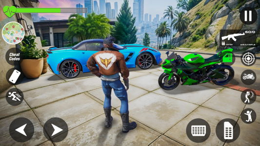 اسکرین شات 1 برنامه Rope City War: Gangster Game