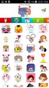 اسکرین شات برنامه Animated Love Stickers 1