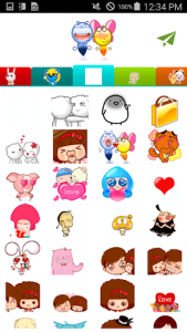 اسکرین شات برنامه Animated Love Stickers 3