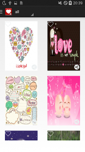 اسکرین شات برنامه Love Sticker & Cute Cards 4