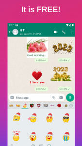 اسکرین شات برنامه Gif Love Sticker WASticker 3