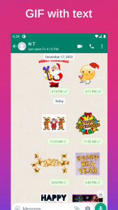 اسکرین شات برنامه Gif Love Sticker - WASticker 4
