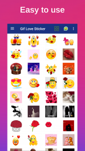 اسکرین شات برنامه Gif Love Sticker WASticker 1