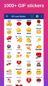 اسکرین شات برنامه Gif Love Sticker WASticker 2