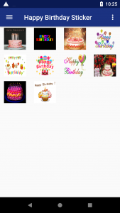 اسکرین شات برنامه Happy Birthday Stickers 1