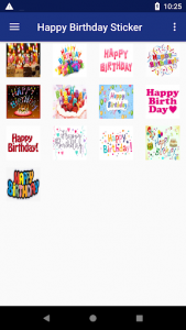 اسکرین شات برنامه Happy Birthday Stickers 2