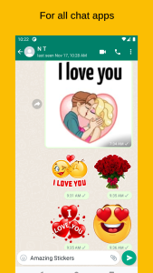 اسکرین شات 2 برنامه ILove Stickers - WASticker