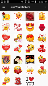 اسکرین شات برنامه LoveYou Stickers WAStickerApps 3