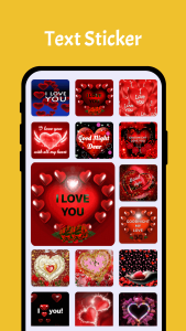 اسکرین شات 4 برنامه LoveYou Stickers WAStickerApps