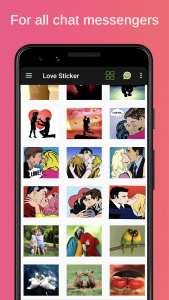 اسکرین شات برنامه Love Sticker - WAStickerApps 4