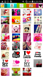 اسکرین شات برنامه Love Stickers 3